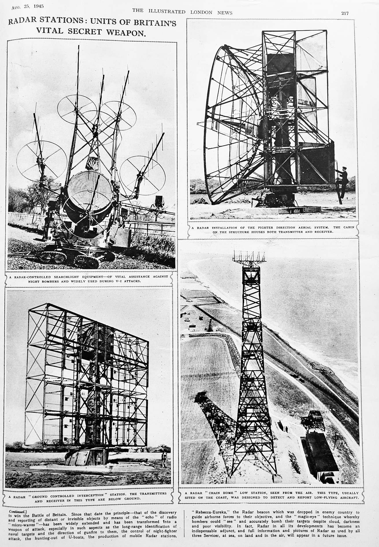 Radar stations